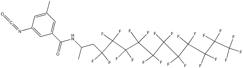 3-Isocyanato-5-methyl-N-[2-(tricosafluoroundecyl)-1-methylethyl]benzamide 구조식 이미지