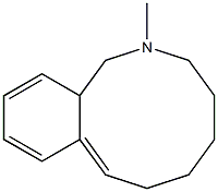 (8E)-2-Methyl-1,2,3,4,5,6,7,12a-octahydro-2-benzazecine 구조식 이미지