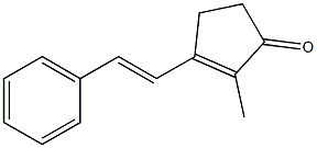 2-Methyl-3-(2-phenylethenyl)-2-cyclopenten-1-one 구조식 이미지