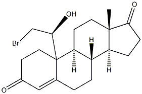 10-[(S)-2-Bromo-1-hydroxyethyl]estr-4-ene-3,17-dione Structure