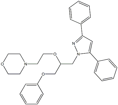 1-[3-Phenoxy-2-[2-(morpholino)ethoxy]propyl]-3,5-diphenyl-1H-pyrazole Structure