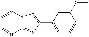 2-(3-Methoxyphenyl)imidazo[1,2-a]pyrimidine 구조식 이미지