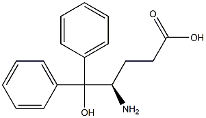 [R,(-)]-4-Amino-5-hydroxy-5,5-diphenylvaleric acid 구조식 이미지