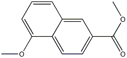 5-Methoxy-2-naphthoic acid methyl ester 구조식 이미지