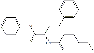 [S,(-)]-2-(Hexanoylamino)-4,N-diphenylbutyramide 구조식 이미지