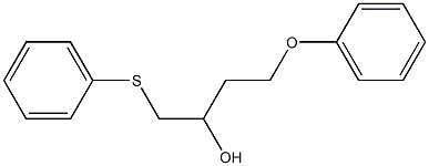 1-(Phenoxymethyl)-3-(phenylthio)-2-propanol Structure