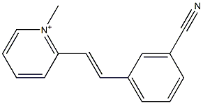 2-(3-Cyanostyryl)-1-methylpyridinium Structure