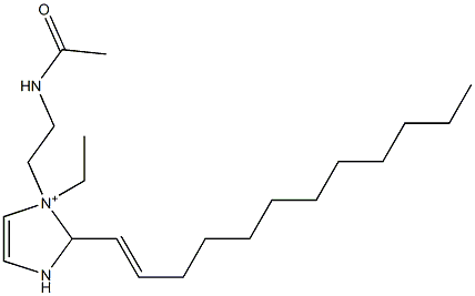 1-[2-(Acetylamino)ethyl]-2-(1-dodecenyl)-1-ethyl-4-imidazoline-1-ium Structure