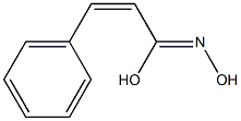 (Z)-3-Phenyl-2-propenehydroximic acid 구조식 이미지