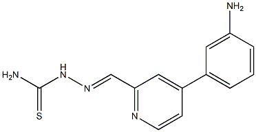 4-(3-Aminophenyl)pyridine-2-carbaldehyde thiosemicarbazone Structure