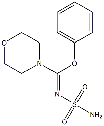 N-Sulfamoyl[phenoxy(morpholino)methan]imine 구조식 이미지