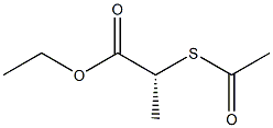 (R)-2-(Acetylthio)propionic acid ethyl ester Structure