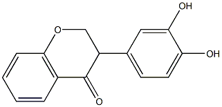 3-(3,4-Dihydroxyphenyl)chroman-4-one 구조식 이미지