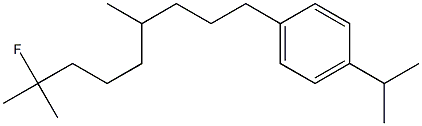 2-Fluoro-2,6-dimethyl-9-(4-isopropylphenyl)nonane Structure