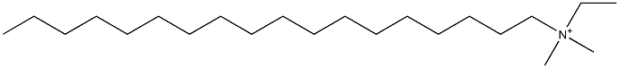 N-Ethyl-N,N-dimethyl-1-octadecanaminium 구조식 이미지