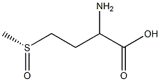 (R)-2-Amino-4-(methylsulfinyl)butanoic acid 구조식 이미지