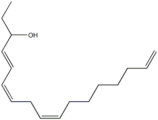(4E,6Z,9Z)-4,6,9,16-Heptadecatetren-3-ol Structure