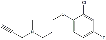 N-Methyl-N-(2-propynyl)-3-(2-chloro-4-fluorophenoxy)propylamine 구조식 이미지