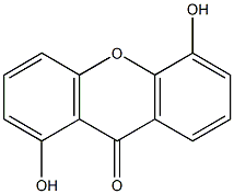 1,5-Dihydroxyxanthone 구조식 이미지