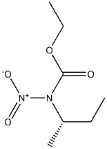 (+)-[(S)-sec-Butyl]nitrocarbamic acid ethyl ester 구조식 이미지