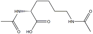 (R)-2,6-Bis(acetylamino)hexanoic acid Structure
