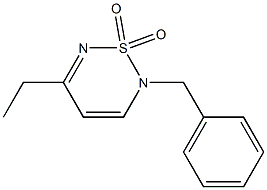 2-Benzyl-5-ethyl-2H-1,2,6-thiadiazine 1,1-dioxide 구조식 이미지