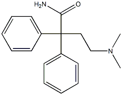 4-Dimethylamino-2,2-diphenylbutyramide Structure