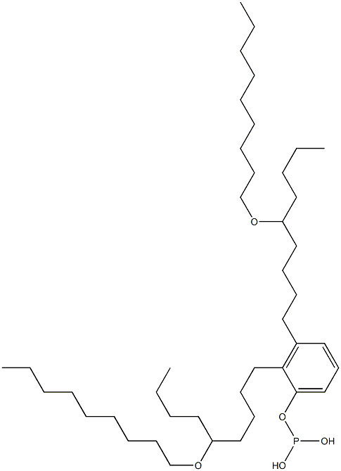 Phosphorous acid bis[5-(nonyloxy)nonyl]phenyl ester 구조식 이미지