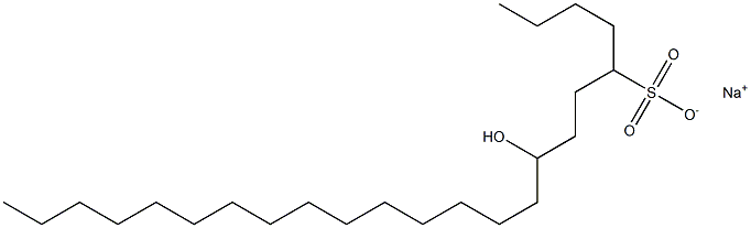 8-Hydroxytricosane-5-sulfonic acid sodium salt 구조식 이미지