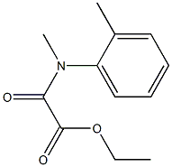 N-(2-Methylphenyl)-N-methyloxamidic acid ethyl ester 구조식 이미지