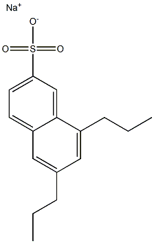 6,8-Dipropyl-2-naphthalenesulfonic acid sodium salt Structure