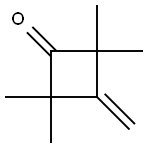 2,2,4,4-Tetramethyl-3-methylene-1-cyclobutanone 구조식 이미지