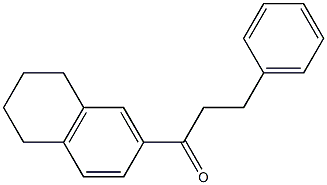 1-(Tetralin-6-yl)-3-phenyl-1-propanone 구조식 이미지