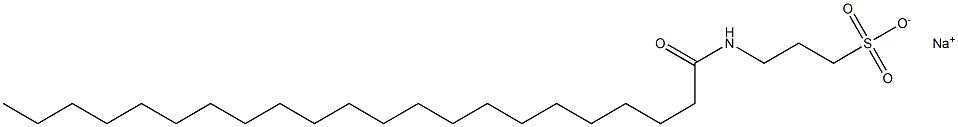 3-[(1-Oxodocosyl)amino]-1-propanesulfonic acid sodium salt 구조식 이미지