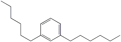 1,3-Dihexylbenzene 구조식 이미지