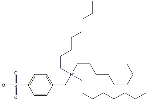 N,N,N-Trioctyl-4-sulfonatobenzenemethanaminium 구조식 이미지