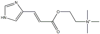 2-[[3-(1H-Imidazol-4-yl)-1-oxo-2-propenyl]oxy]-N,N,N-trimethylethanaminium 구조식 이미지