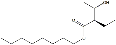 (2R,3S)-2-Ethyl-3-hydroxybutyric acid octyl ester 구조식 이미지