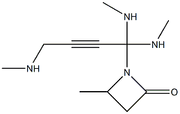 1-(4-(Trimethylaminio)-2-butynyl)-4-methylazetidin-2-one Structure