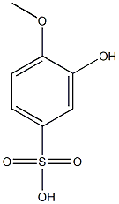 3-Hydroxy-4-methoxybenzenesulfonic acid 구조식 이미지