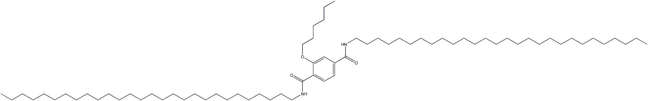 2-(Hexyloxy)-N,N'-dioctacosylterephthalamide Structure