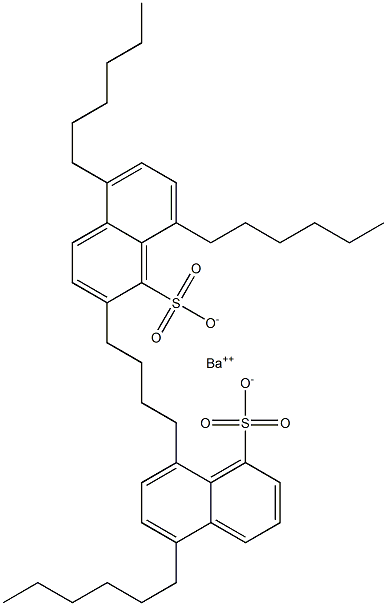 Bis(5,8-dihexyl-1-naphthalenesulfonic acid)barium salt 구조식 이미지