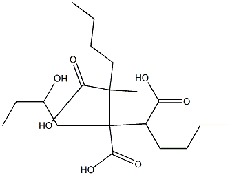 Butane-1,2,3-tricarboxylic acid 2-(2-hydroxybutyl)1,3-dibutyl ester Structure