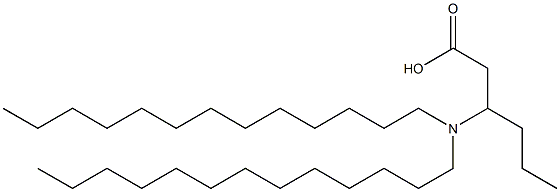 3-(Ditridecylamino)hexanoic acid 구조식 이미지