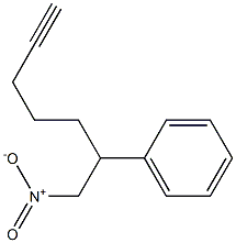 7-Nitro-6-phenyl-1-heptyne 구조식 이미지