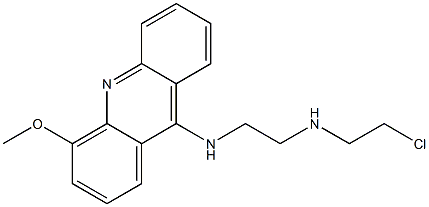 N-(2-Chloroethyl)-N'-(4-methoxy-9-acridinyl)-1,2-ethanediamine 구조식 이미지