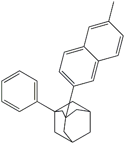 1-Phenyl-3-(6-methyl-2-naphtyl)adamantane Structure