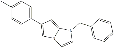 1-Benzyl-6-(4-methylphenyl)-1H-pyrrolo[1,2-a]imidazole 구조식 이미지