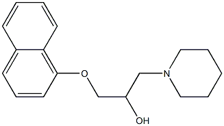 1-(1-Naphtyloxy)-3-piperidinopropan-2-ol Structure