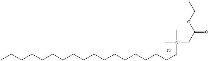 N-Ethoxycarbonylmethyl-N,N-dimethylactadecylammonium chloride 구조식 이미지